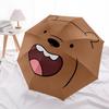 We Bare Bears Friends Automatic Folding Umbrella, Self-Opening/ Closing, Durable Windproof Travel Umbrella for Outdoor Adventures A0826098