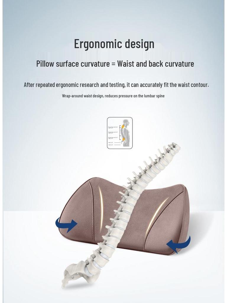 Xpeng X9 Car Headrest Neck Support & Lumbar Cushion Set