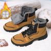 2025 große Größe wasserdicht winterwarm Nordost High-Top Kurzstiefel Baumwollschuhe Schneestiefel Herren Samt verdickt rutschfest