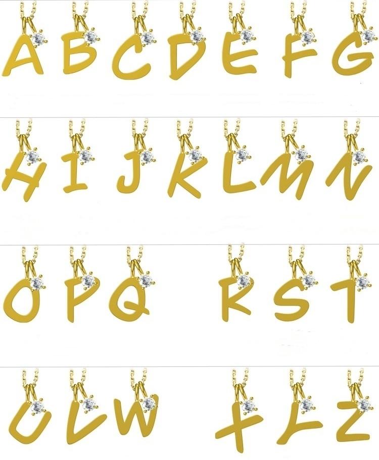Factory Fine Jewelry 925 Sterling Silver 26 Letters Pendant Necklaces for Women Dainty Versatile Daily Wear Necklace