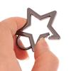 Hollow Star Shaped Spring Clasp Metal Carabiner Keychain Bag Clip Hook Dog Chain Buckle Connector Diy Jewelry Making Accessories