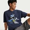 Nike Sportswear T Shirts Men's Dark Navy Blue Crew Neck Moderate