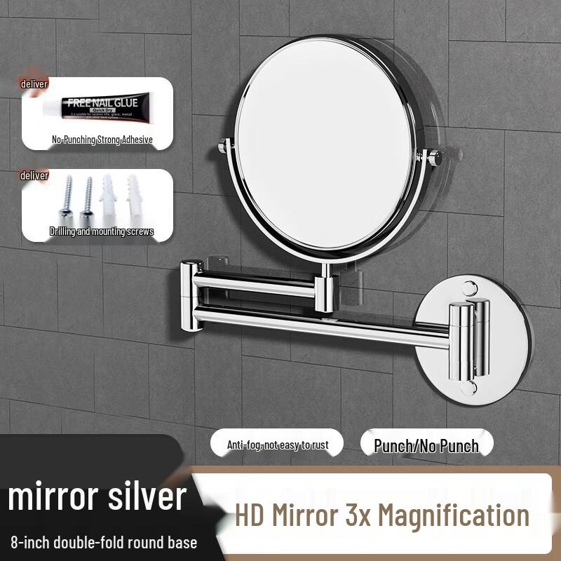 Handun Wall-Mounted Magnifying LED Makeup Mirror