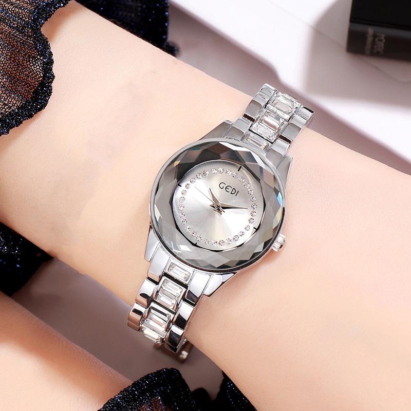 Diamond Fashion Girls Watch Personalized Steel Belt Quartz Watch Colorful Casual Women'S Watch
