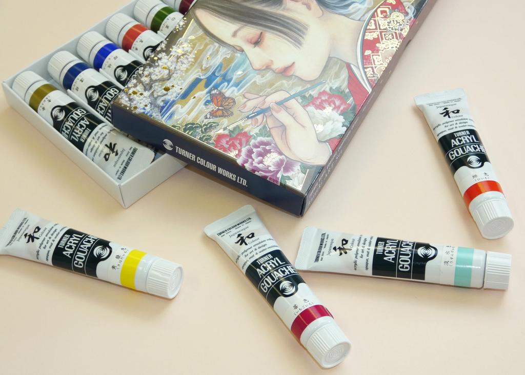 Turner Colour Acrylic Japanesque Kaiteki ART 20ml AGJ2012K Gouache, Color, Set, (No. 6),