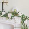 Artificial Eucalyptus Leaf and Rose Vine Home Decoration 