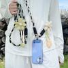 Detachable Flowers Phone Lanyard Cross-body Phone Woven Chain Crossbody Phone Charm  Activity