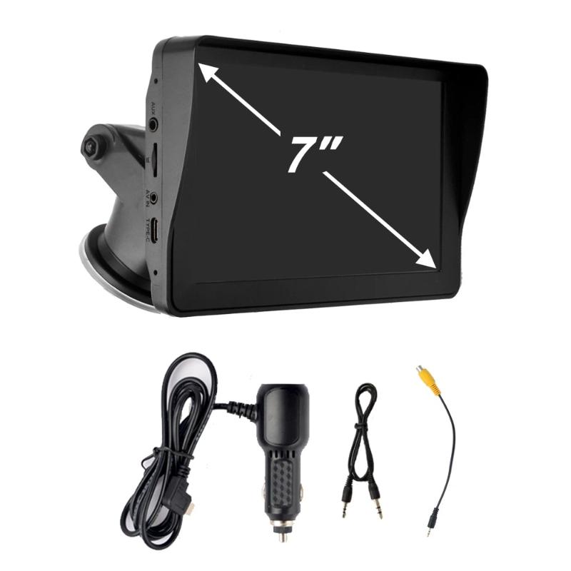 7"Portable Wireless Carplay Android Auto Screen HD Car Radio Multimedia Video Player Rear Reversing Camera DVR