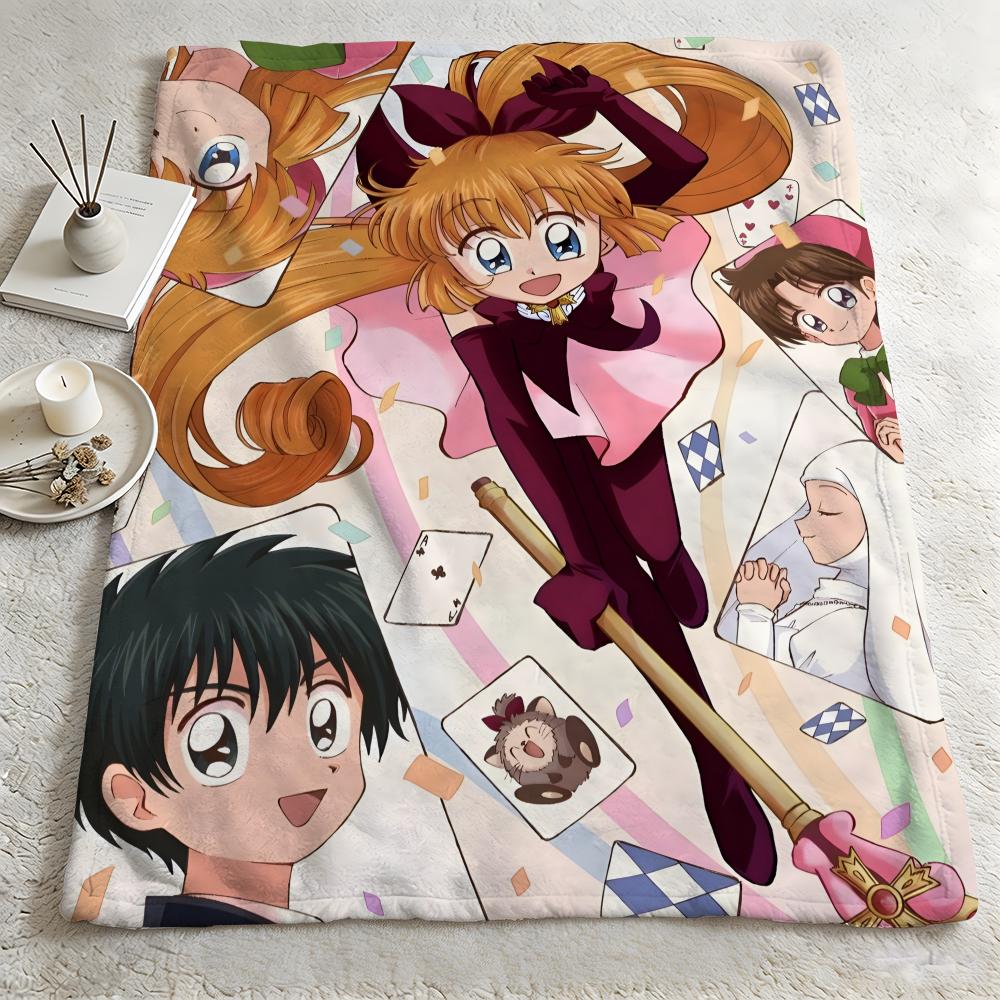 anime SSaint Taill Throw Warm Soft Flannel Blanket Multiuse for Sofa Bed Camping Travel Nap