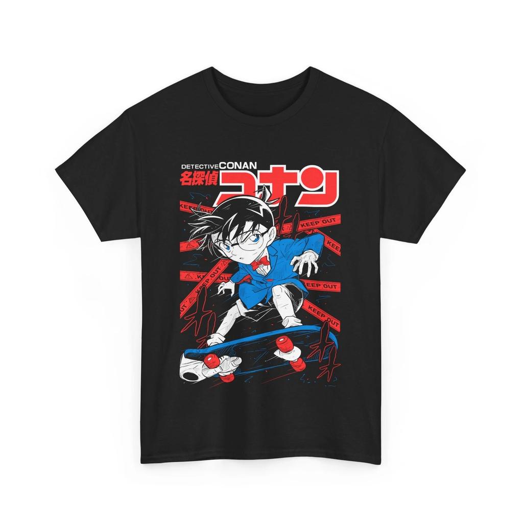 Anime Detective Conan Anime Tee 90s Unisexga Black T Shirt 3