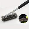 Barbecue Grill Stainless Steel BBQ Brush Wire Bristles Non-stick Cleaning Brushes with Handle Remove Stains BBQ Accessories