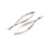 Russian Manicure Scissors Curved Straight Tip Stainless Steel Professional Dead Skin Remover Manicure Tool