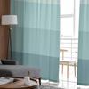 Randiga minimalistiska ljus vattenandgröna fönstertyllgardiner för vardagsrum sovrum hotell lyxdekoration skira gardiner