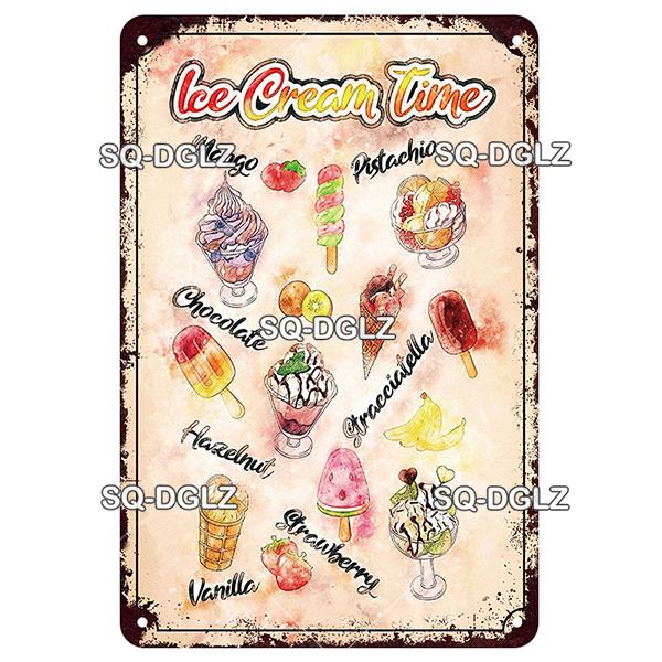 SQDGLZ Vintage Pizza Delicious Food Metal Sign Tin Sign Plate Home Bar Door Wall Decor Sticker Decoration Plaque Poster Gift