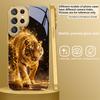 Fantasy Colored Tiger For Samsung Galaxy S26 S20 FE S21 Ultra S23 Plus S24 Ultra S25 S21+ S22Plus S26+ Golden Glass Phone Case