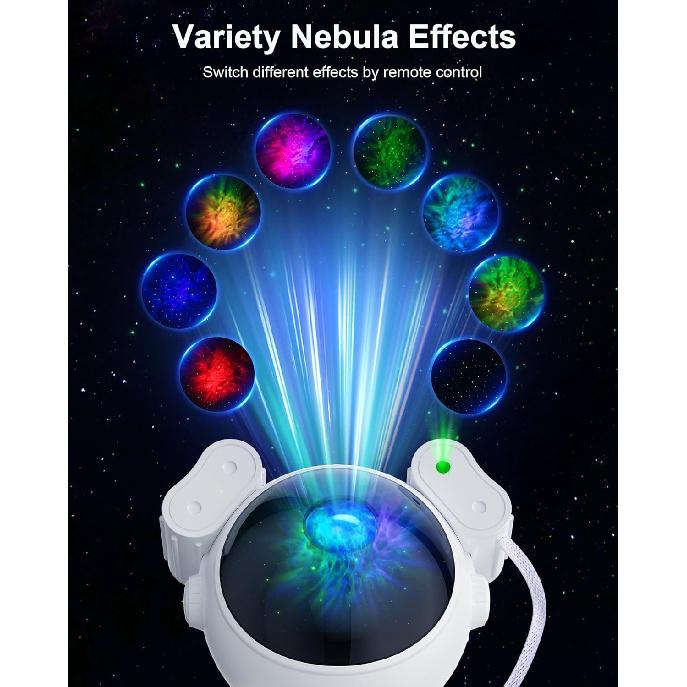 Astronaut Galaxy Projector for Bedroom, Star Projector Galaxy Light with Remote and Timer, Nebula Night Light Space Projector for Ceiling, LED Galaxy