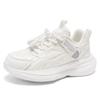 Boys' Single Net Shoes White Style Hollow Breathable Children's Lightweight Soft Soled Sports