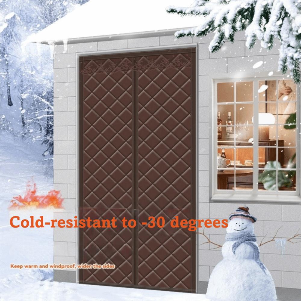 Cotton Door Curtain Thickened No Punching Air Conditioner Curtain Soundproof Windproof Thermal Insulation Curtain