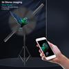 110V / 220V 3D Holographic Projectors LED Fan Holographic Suport APP IOS/Android Advertising Machine Imaging Hologram Player