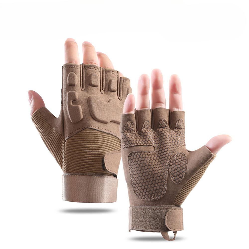 Sport Radfahren Halbfinger Bergsteigen Militärfan Rutschfest Verschleißfest Trainingsfeld Vollfinger Touchscreen Handschuhe