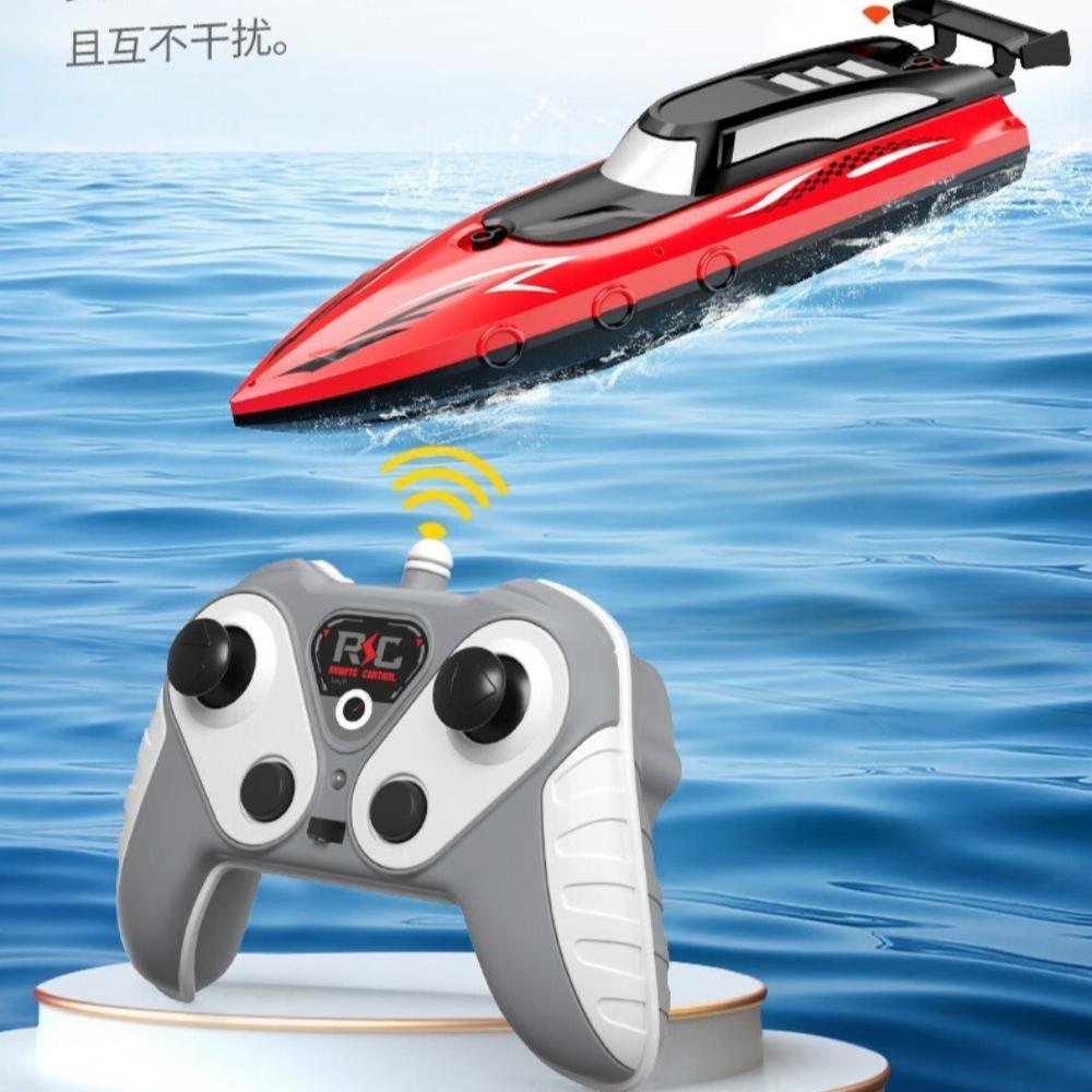 RC Battery Boat Ship 2.4Ghz High-Speed Remote Control Racing Ship Water Speed Boat Child Model Kids Boys Outdoor Pool Toys Gifts