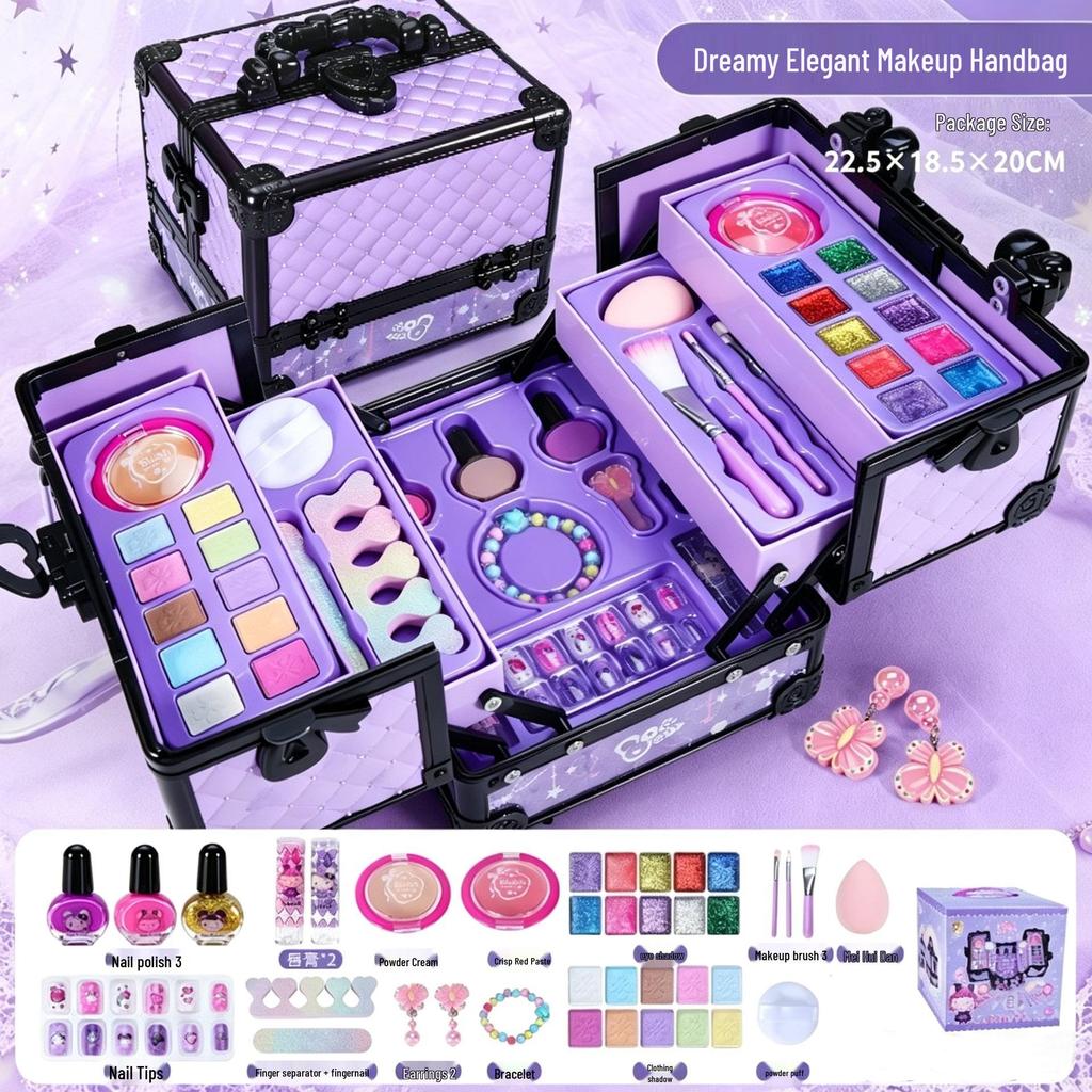 Cross-border Children's Washable Makeup Set - Colorful Cosmetics Toy for Girls' Stage Performance