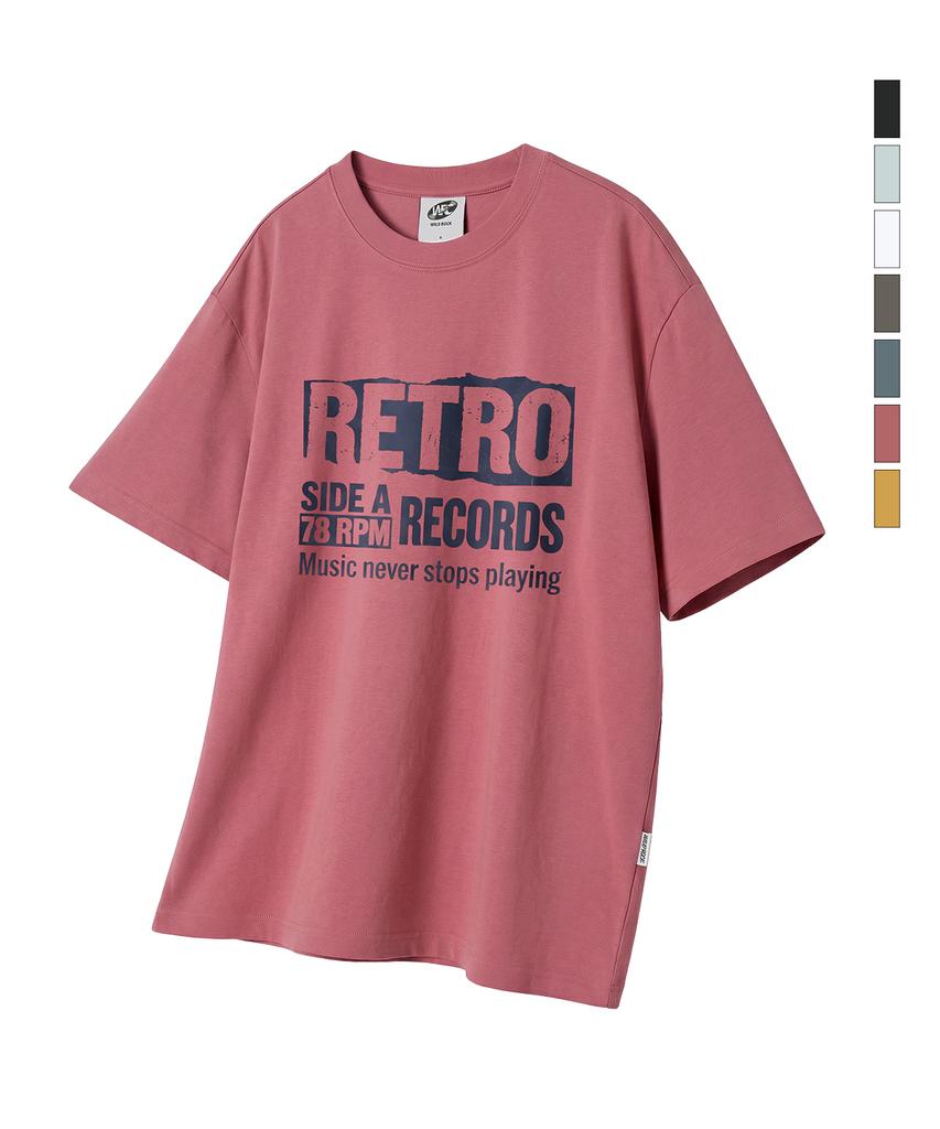 WILDROCK Retro Playing Cool Cotton Oversized Short Sleeve T-Shirt