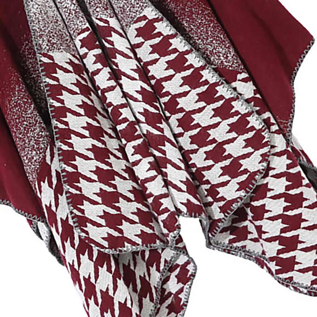 Women Winter Warm Oversized Printing Blanket Cape Wraps Shawl Cardigans