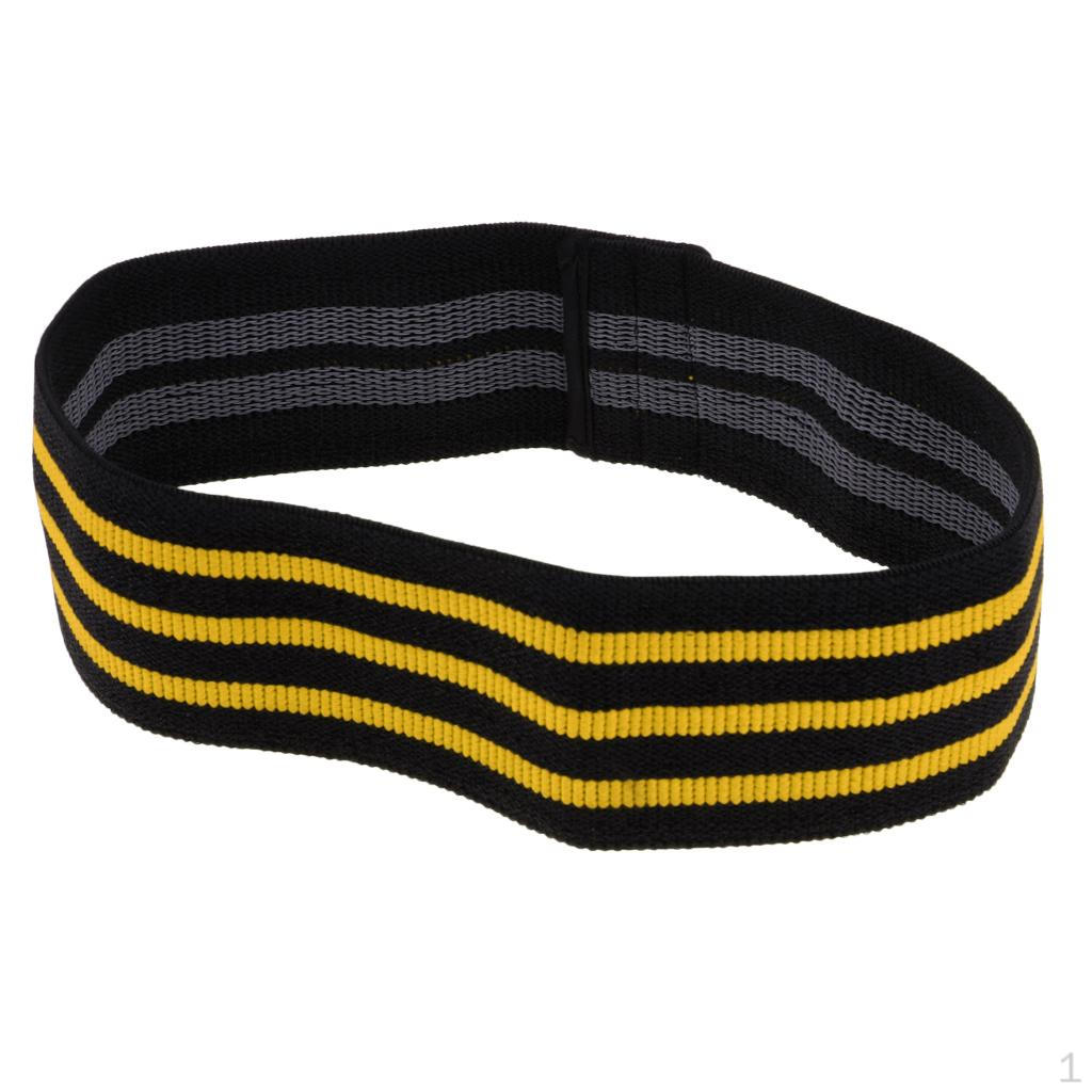 

Wide Resistance Bands Loop Circle Exercise workout and Booty Strap Yellow L
