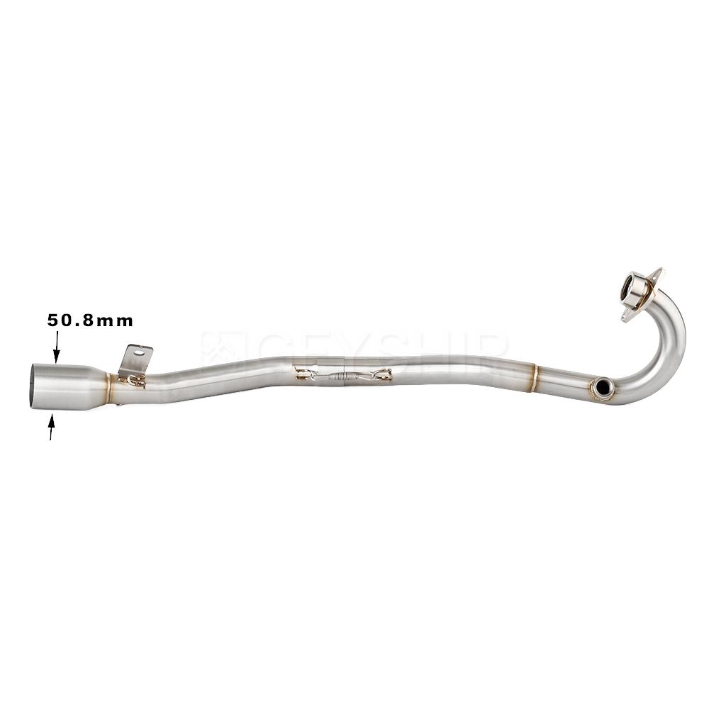 For Aprilia For Kawasaki For Keeway For SINNIS All Models Based QML125GY-2B Motorcycle Exhaust Header Link Pipe 51MM Slip-on