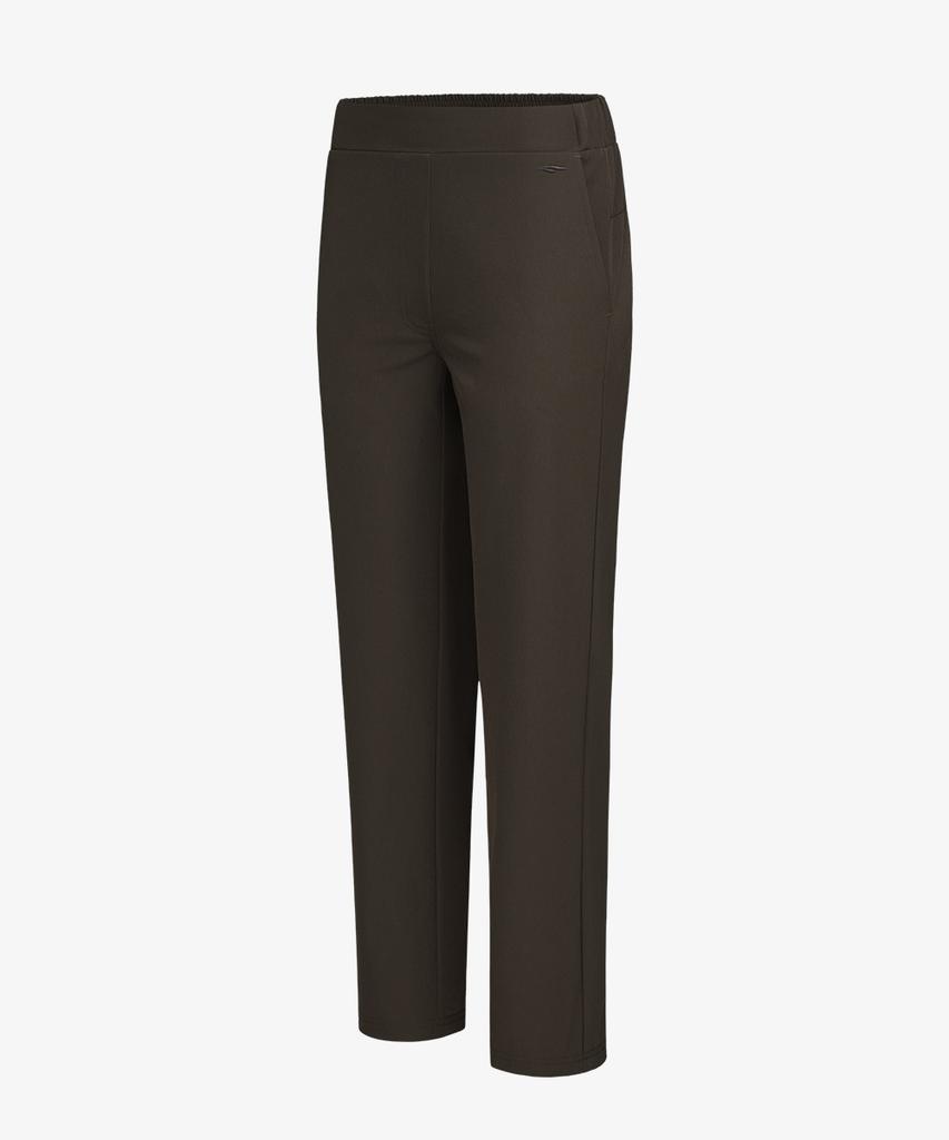 Baellob Women'S Plain Good Basic Pants Dark Beige