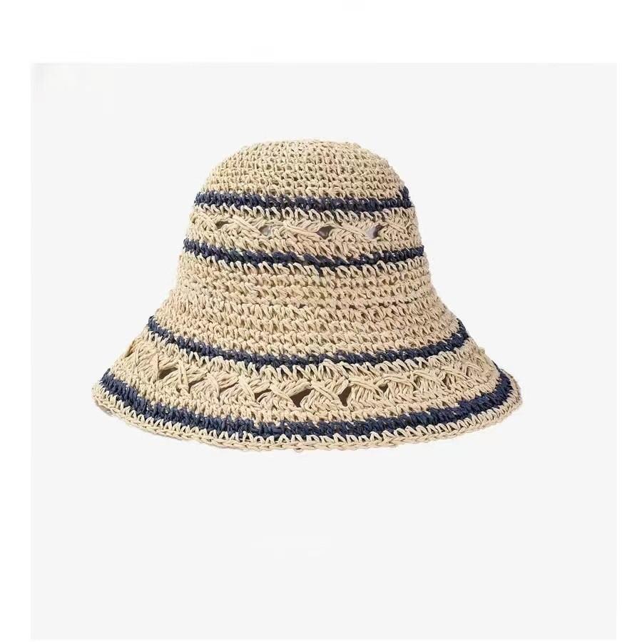 Summer Straw Hat Women's Foldable Versatile Sunscreen Sun Hat Sun Hat Children's Basin Hat Japanese Literary Fisherman