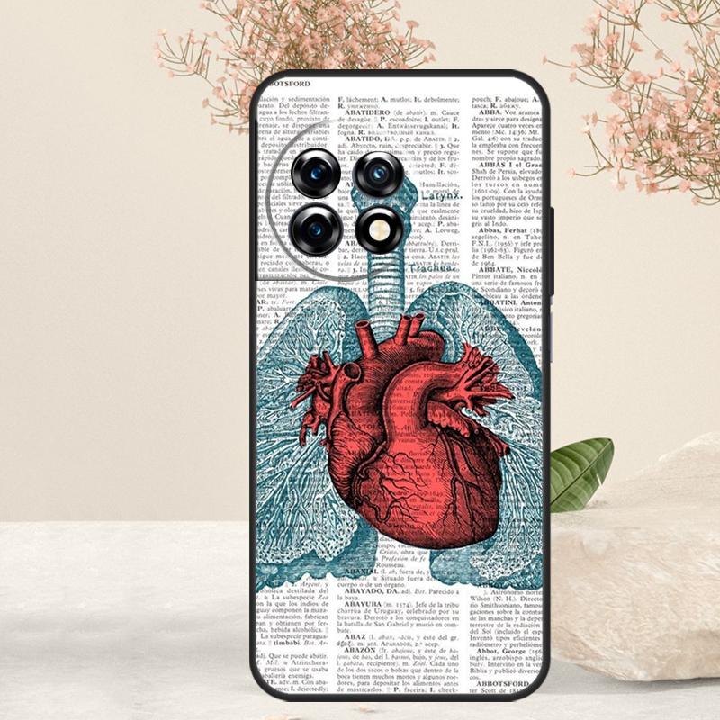 Medical Human Anatomy Case For OnePlus 12 11 9 10 Pro 10R 8T 10T 12R OnePlus Nord CE 3 2 Lite N30 N20 N10 Cover