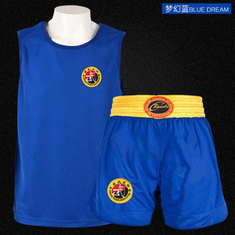 Embroidered Dragon Cycling Jersey Set Breathable Sleeveless Martial Arts Training Uniform Men Women Adults