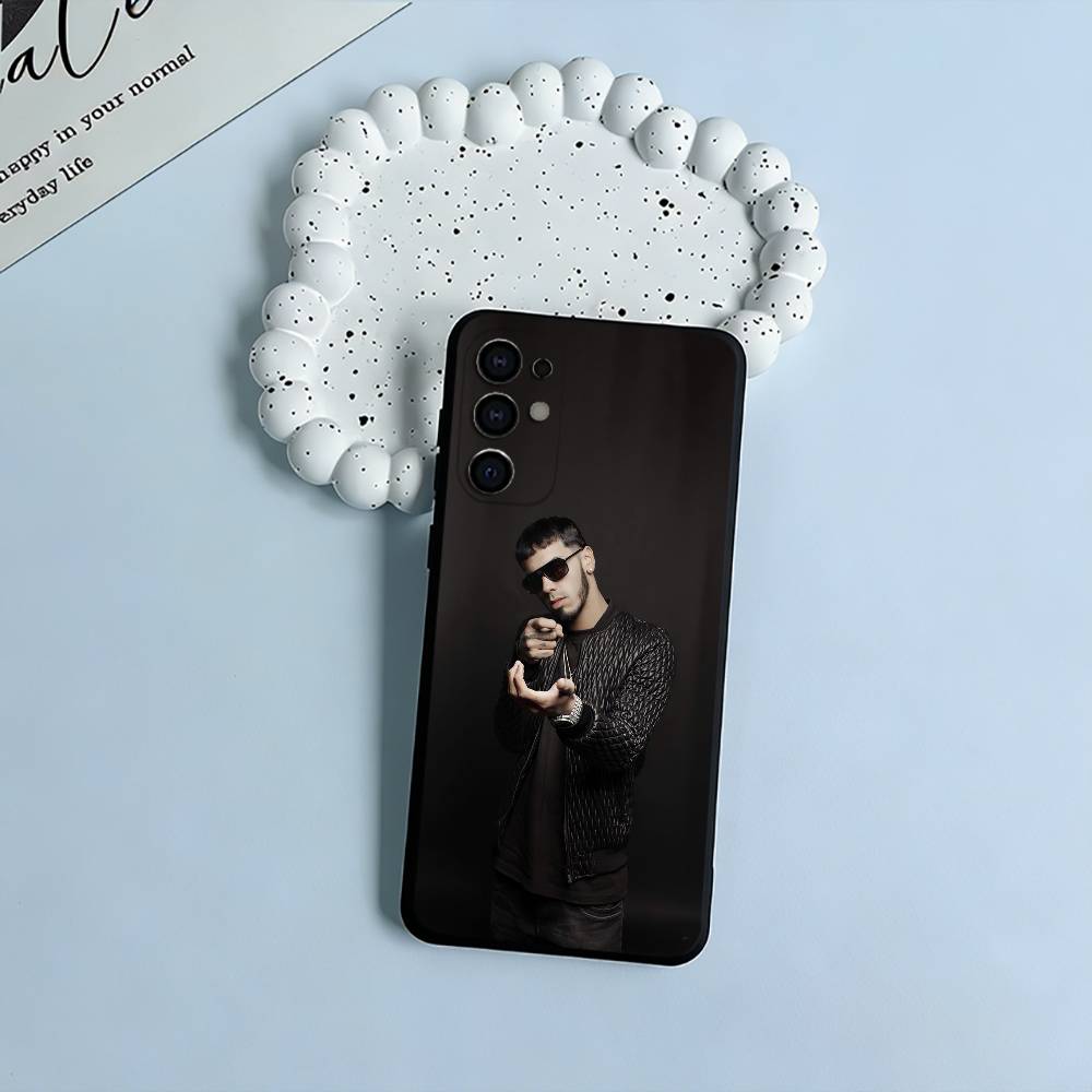

Reggaeton singer-A-Anuel- AA Black Soft Silicone Phone Case for Samsung S25, S24, S21, S22, S23, S30, Ultra, S20, Plus, FE, Lite Samsung S235G