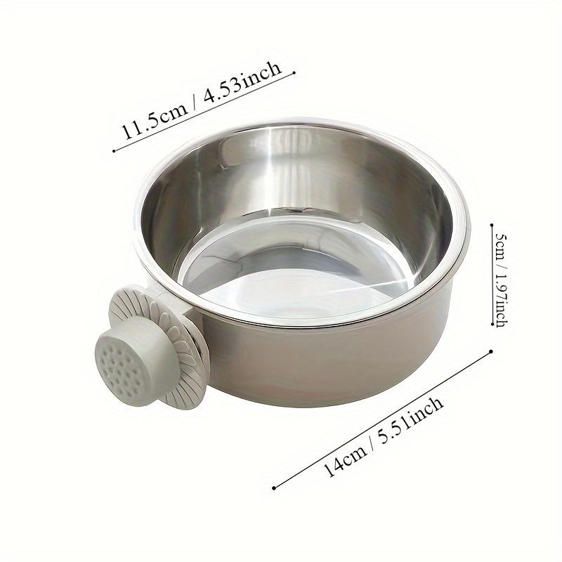Adjustable Stainless Steel Pet Bowl: The Perfect Hanging Feeder for Your Dog's Food & Water!