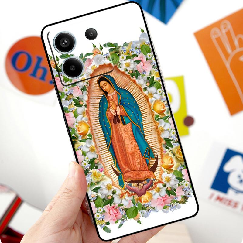 Virgen De Guadalupe Virgin Mary Funda For Xiaomi Redmi Note 14 Pro 10 11 12 13 Pro 11S 12S Case For Redmi 15 14C 12C 10C 13C