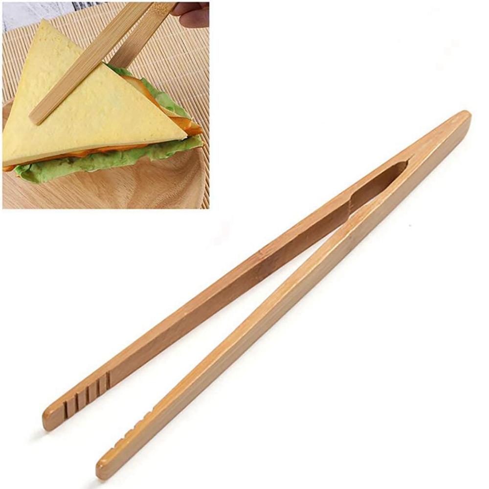 Baking Bamboo Bacon Sugar Teaware Toast Squeezer Bread Cooking Tool Kitchen Toaster Tong Tea Clips