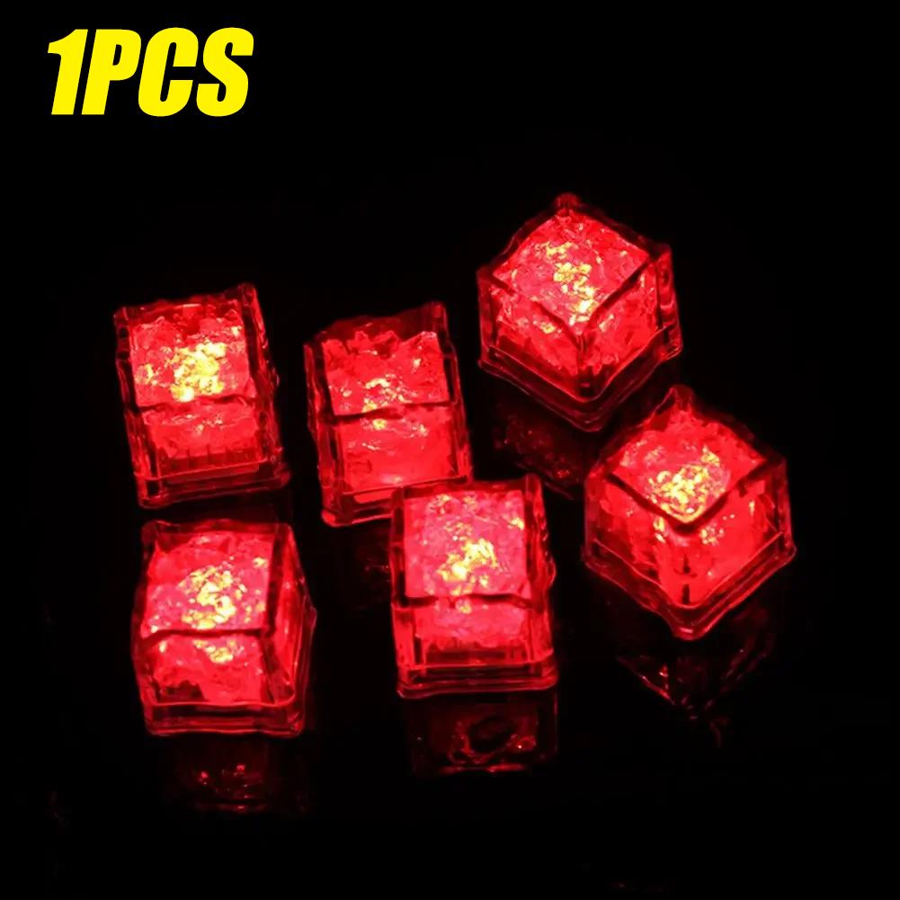 Waterproof Led Ice Cube Multi Color Flashing Glow In The Dark Light Up for Bar Club Drinking Party Wine Decoration