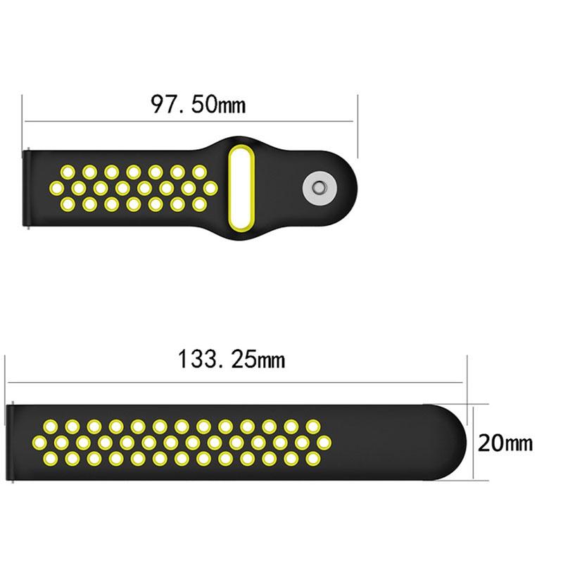 Premium 20mm Soft Silicone Sport Wrist Watch Band Strap For Xiaomi Amazfit Bip Youth