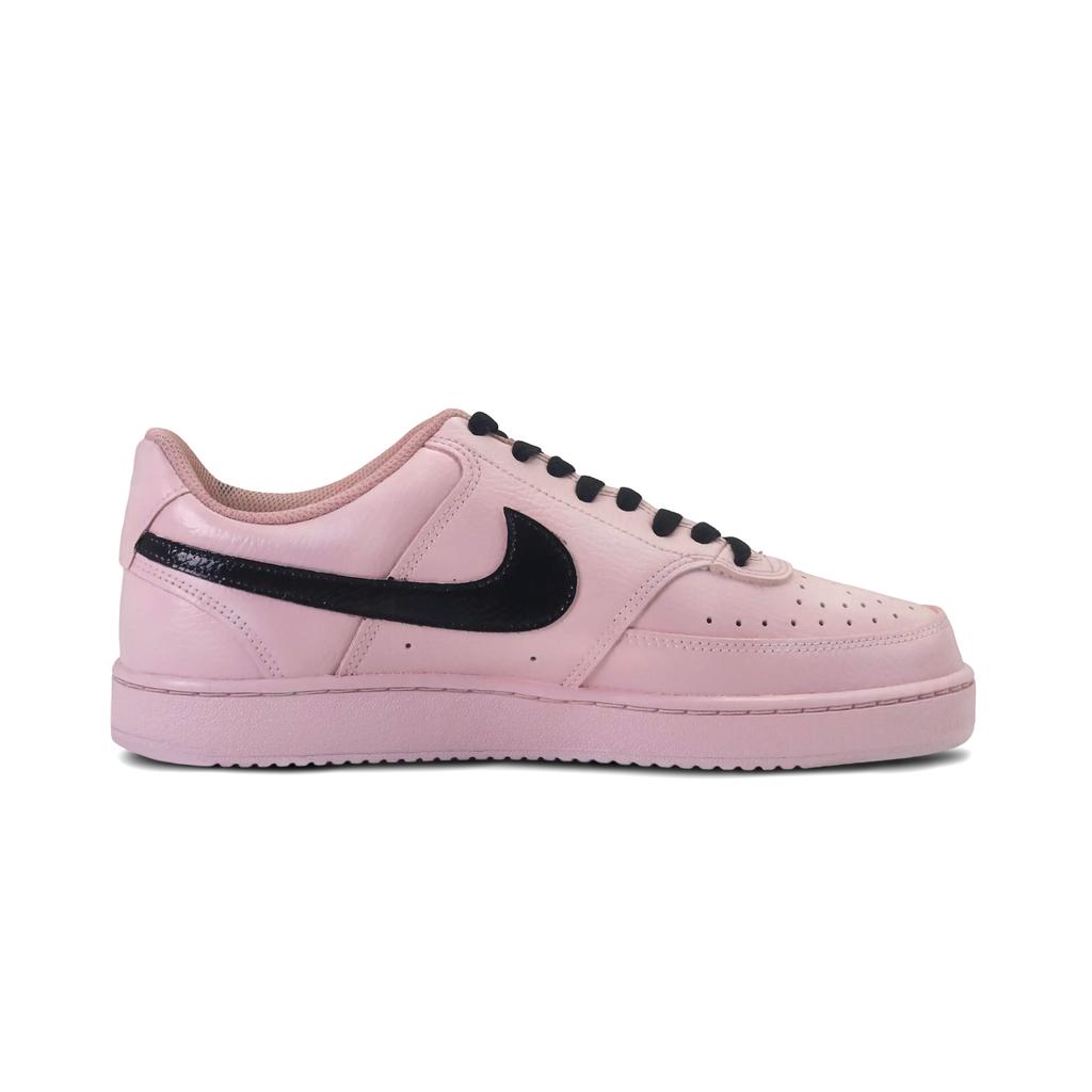 Nike Court Vision 1 Sweetheart Cheese Lightweight And Breathable Low Top Skateboard Shoes Men's Pink Black DH2987-101(Team646-)