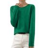 Women's And Winter Fashion Long-sleeved Basic -neck Loose Pullover Sweater Top