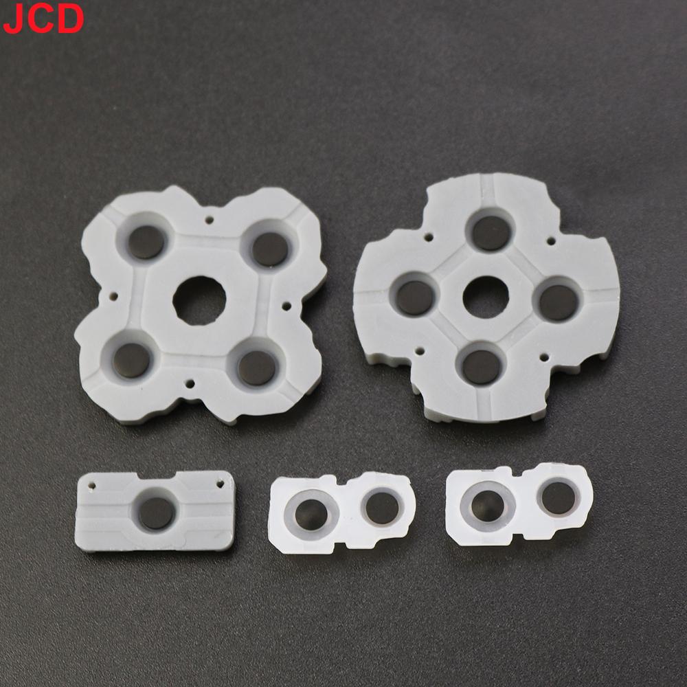 JCD 1 Set Silicone Conductive Rubber Adhesive Button Pad Keypads for PS5 1.0 2.0 V1 V2 BDM-020 Controller Gamepad Accessories