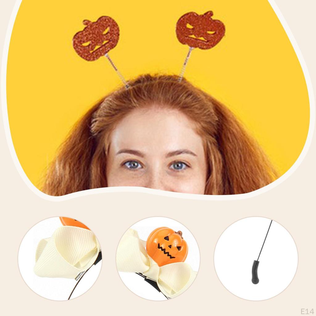 Dekoracyjna opaska na głowę w kształcie dyni na Halloween, dodatek do kostiumu cosplay