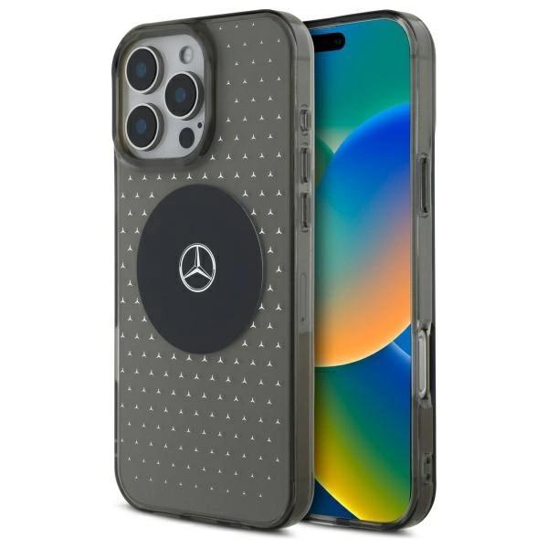 Mercedes Mehmp16L23Hcpk Iphone 16 Pro    6.3 Czarny/Black Hardcase Mb Case Star Pattern Magsafe