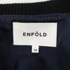 ENFOLD 22AW 300FA230-1930 Navy Soft Lambskin Melton Blouson Jacket 36 NavyUsed