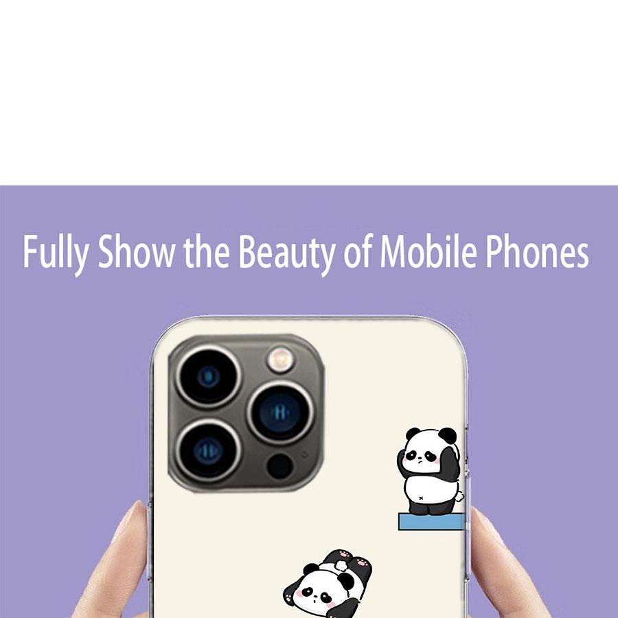 Very Cute Little Panda Phone Case For Iphone 17 Air 15 Pro 14 Plus 16 Pro Max 17E 16E 12 13 Mini 11 Cover Cute Fundas