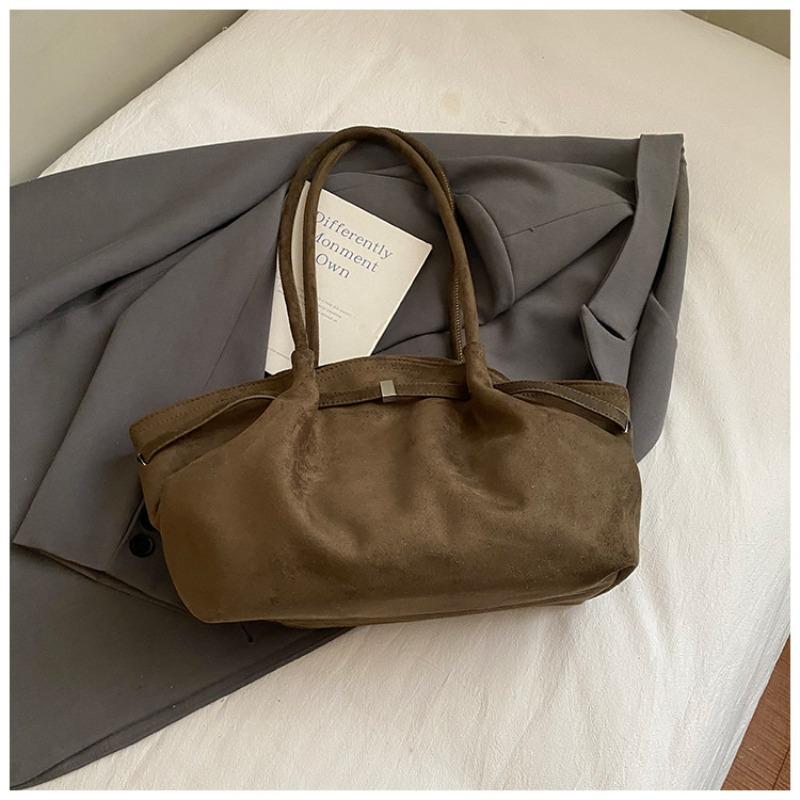 Large Capacity Tote Bag Women's Autumn New Commuter Lazy Wind Matte Vegetable Basket Bag Shoulder Armpit Bag