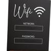 WiFi Password Sign Board Acrylic Reusable Table Display Holder Centerpiece Decoration for Guests
