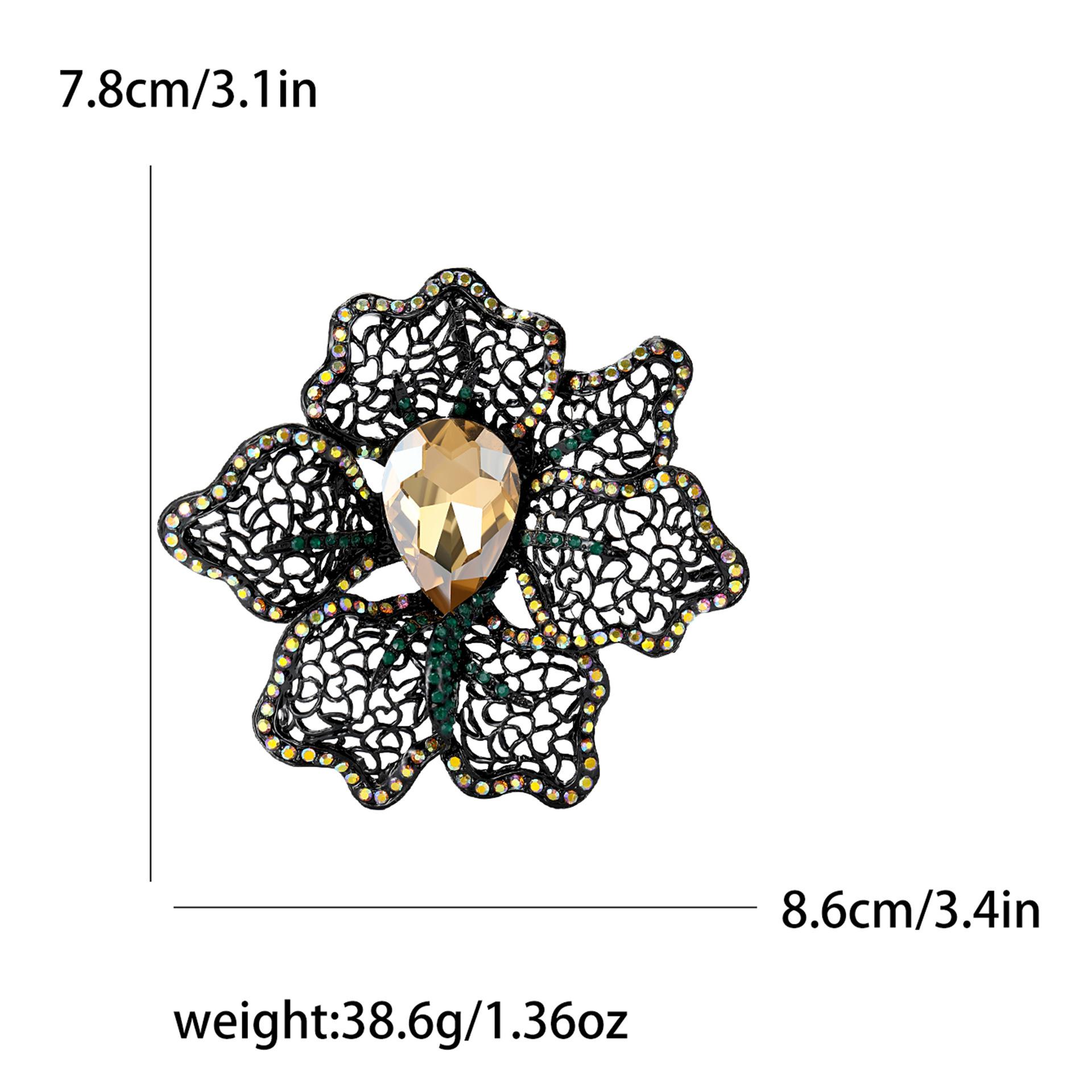 

Модная брошь-цветок из полых страз High Sense Niche Женская одежда Брошь-украшение в виде растения